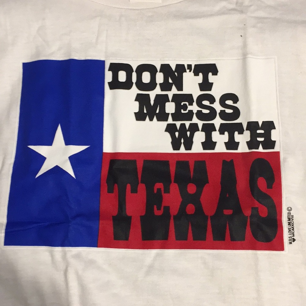 DON’T MESS WITH TEXAS Flag T-Shirt Lg girl/boy